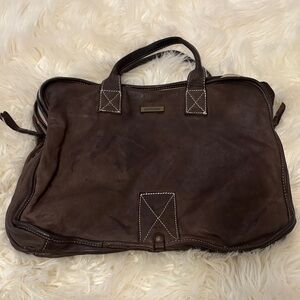 Campomaggi Dark Brown Leather Briefcase